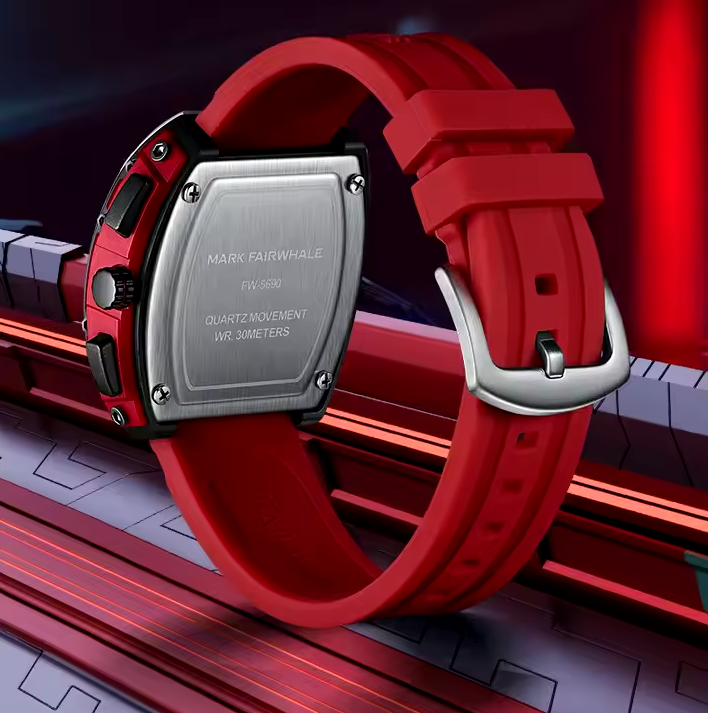 Reloj Cuarzo MARK FAIRWHALE SPORTS TRIANGLE Blanco Rojo