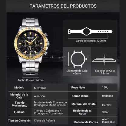 Reloj para Hombre, MEGIR DAYTONA