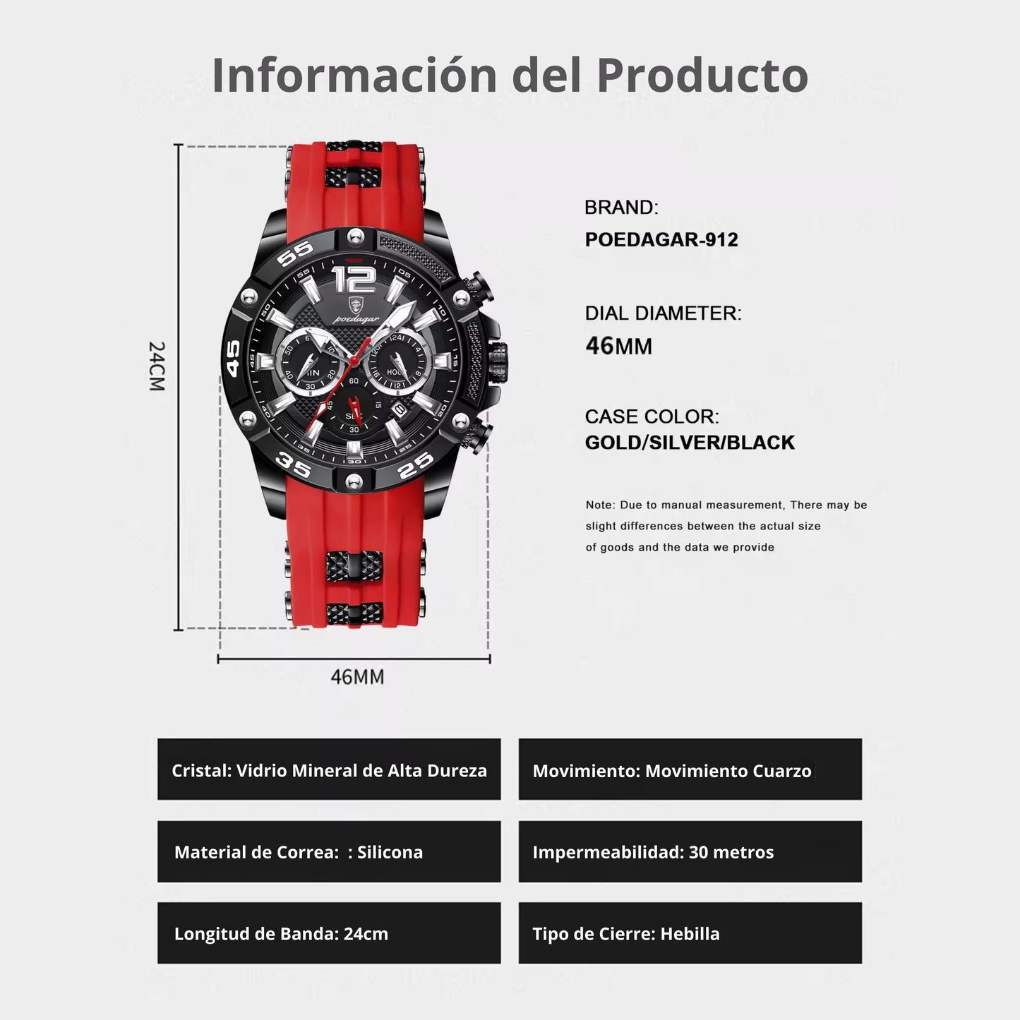 Reloj para Hombre POEDAGAR SPORTS STYLE