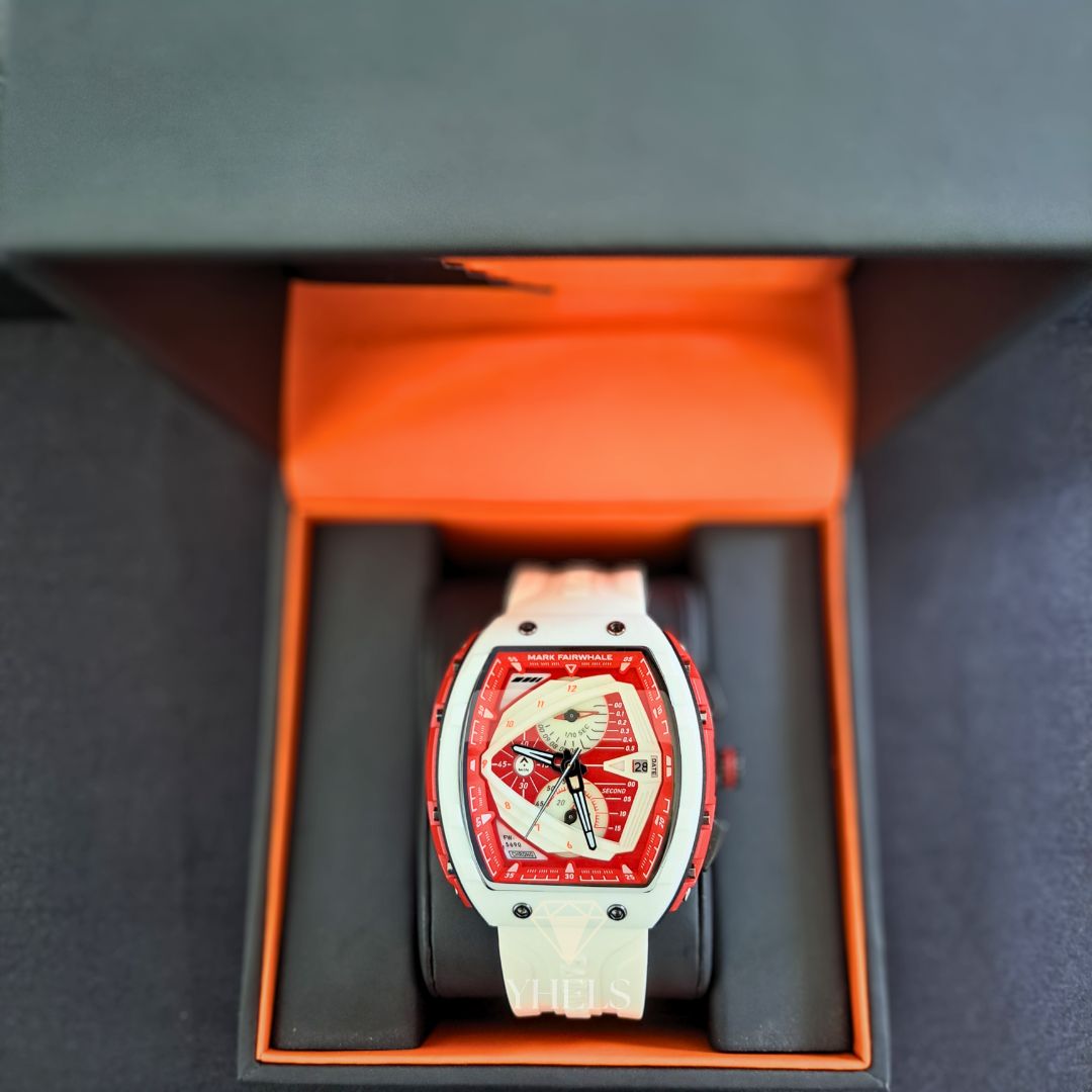 Reloj Cuarzo MARK FAIRWHALE SPORTS TRIANGLE Blanco Rojo