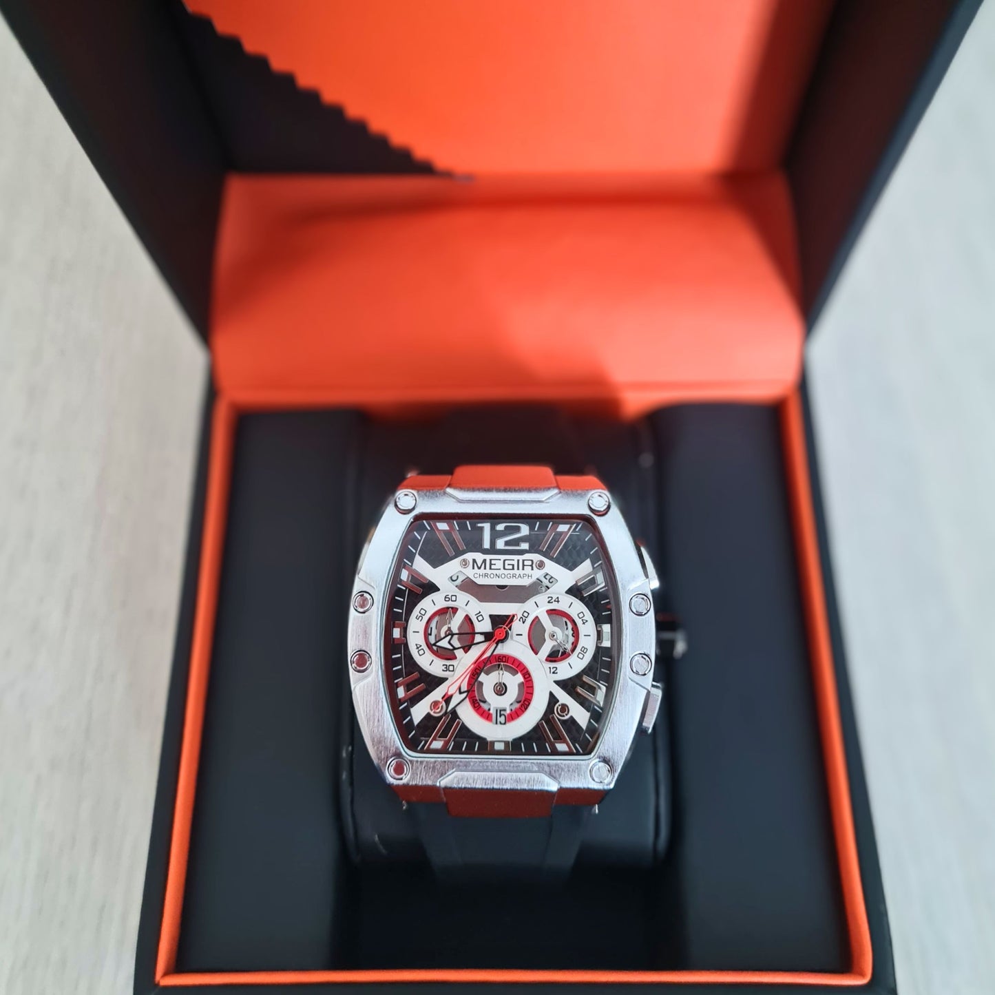 Reloj Cuarzo MEGIR INTREPID SPORT Negro Plata