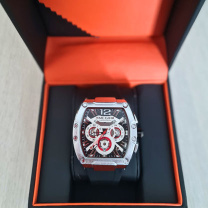 Reloj Cuarzo MEGIR INTREPID SPORT Negro Plata