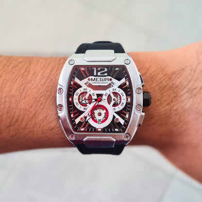 Reloj Cuarzo MEGIR INTREPID SPORT Negro Plata